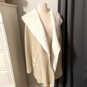 Cavalini Faux fur and knit Sweater Jacket S